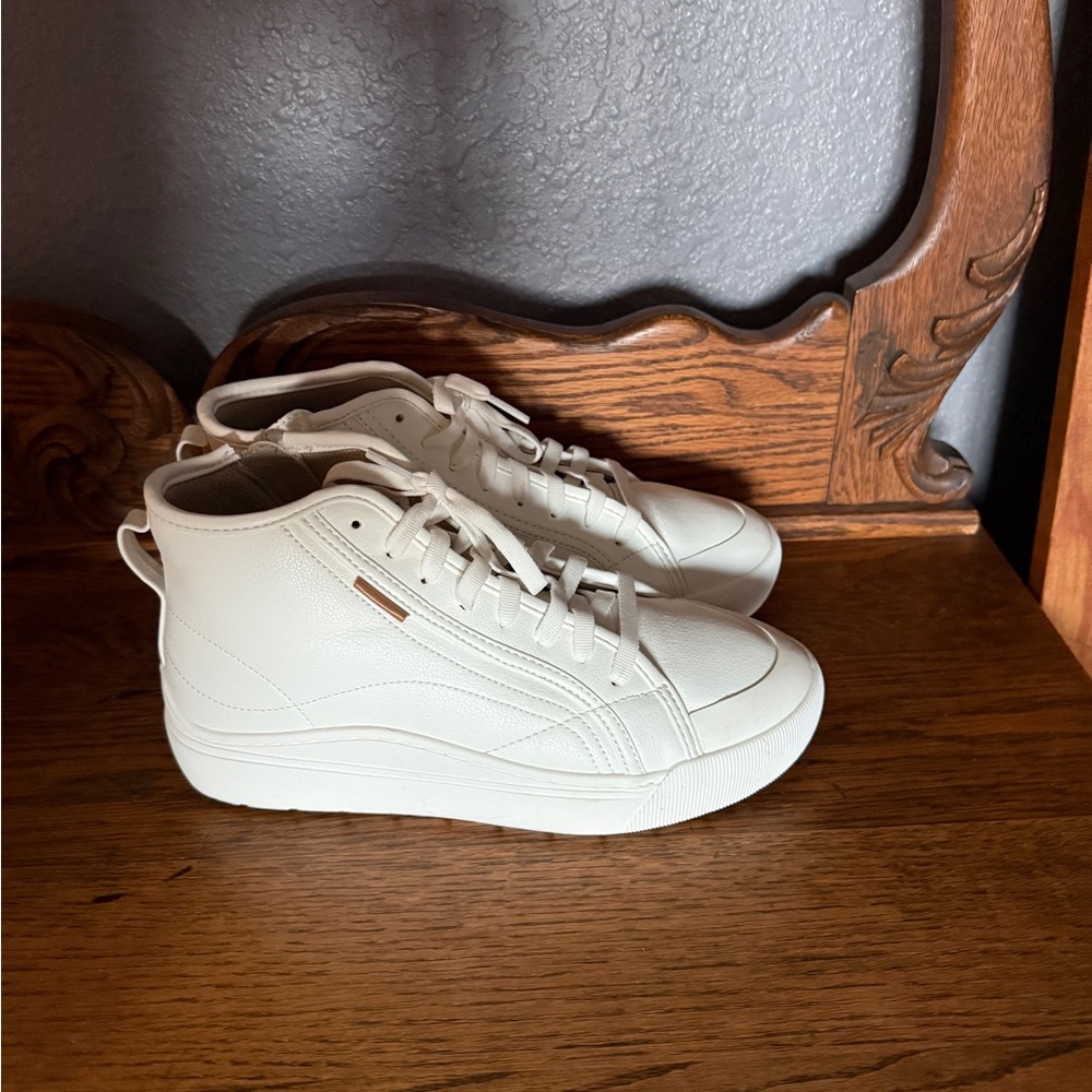 High-Top White Sneakers